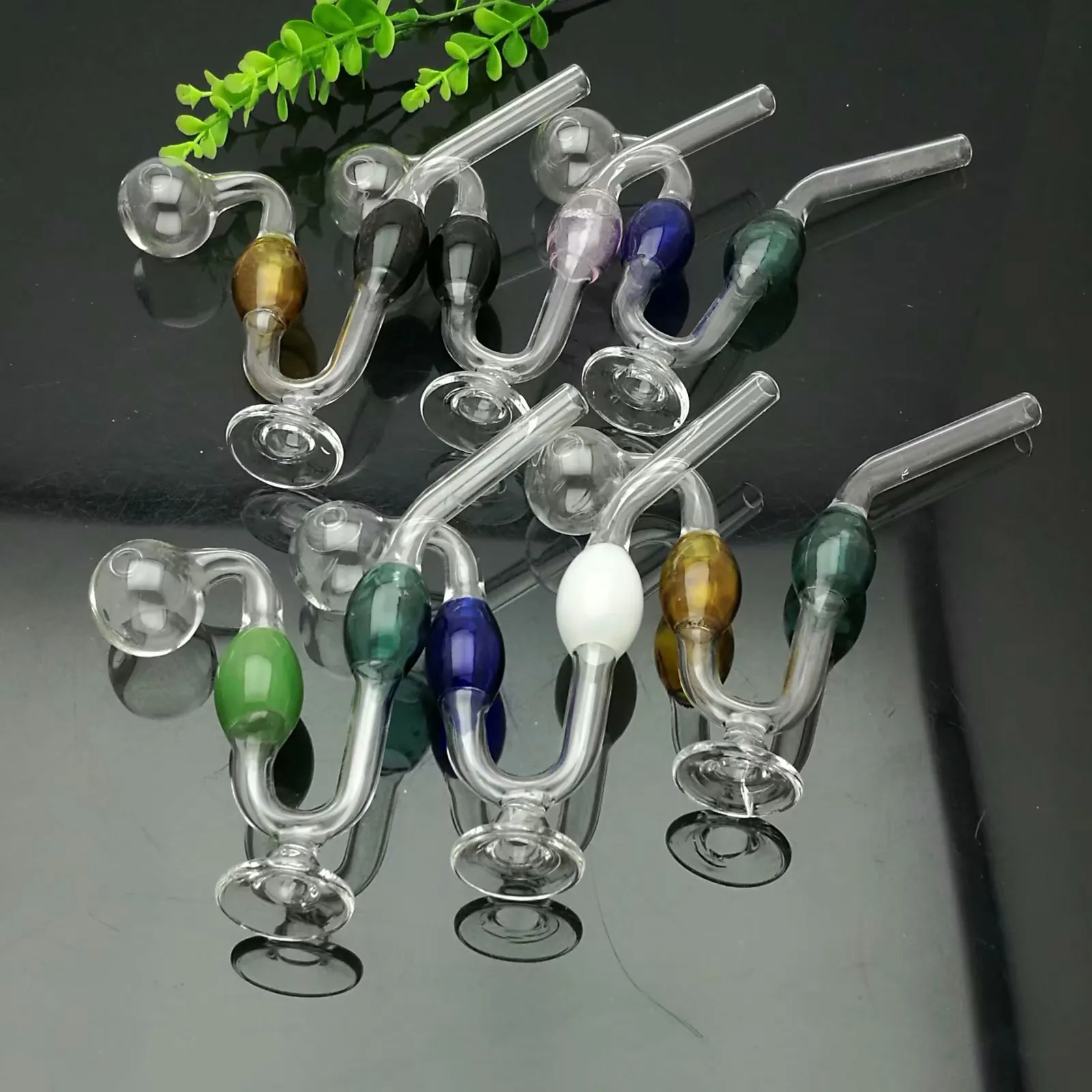 Color Double Bubble Base Snake Pot IN STOCK Glass Pipe Bubbler Smoking Pipe  Water Glass Bong From 3,55 €